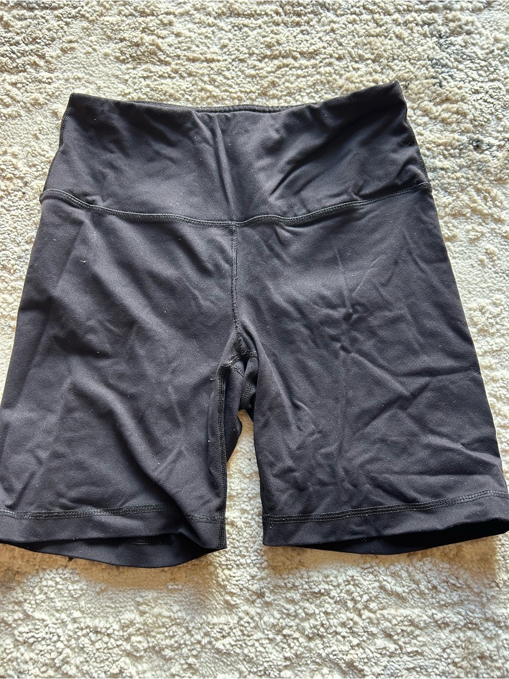 90 Degree By Reflex Black High-Rise Bike Shorts